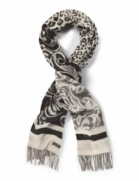 Schal Cashmink - Schwarz-Grau - female - Size: 01 - Fraas - FashionsVida
