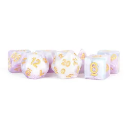 Fanroll - Resin Polyhedral Dice Set: Lavender (16mm)