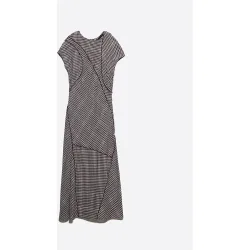Vestido patchwork al tallo cuadros