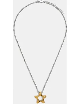 Collar de acero inoxidable con estrella decorativa - Parfois - FashionsVida