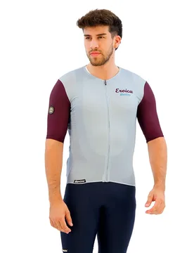 Maillot à Manches Courtes Eroica Borgo - Santini - FashionsVida