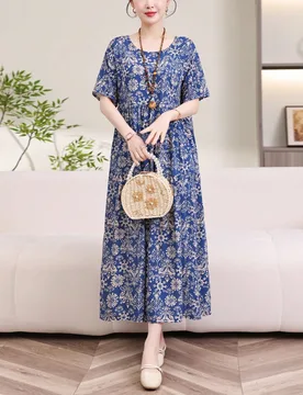 Nuevo vestido casual elegante bohemio de tela tejida con bolsillo para mujer para vacaciones, hogar, uso diario, verano XXL - Shein - FashionsVida