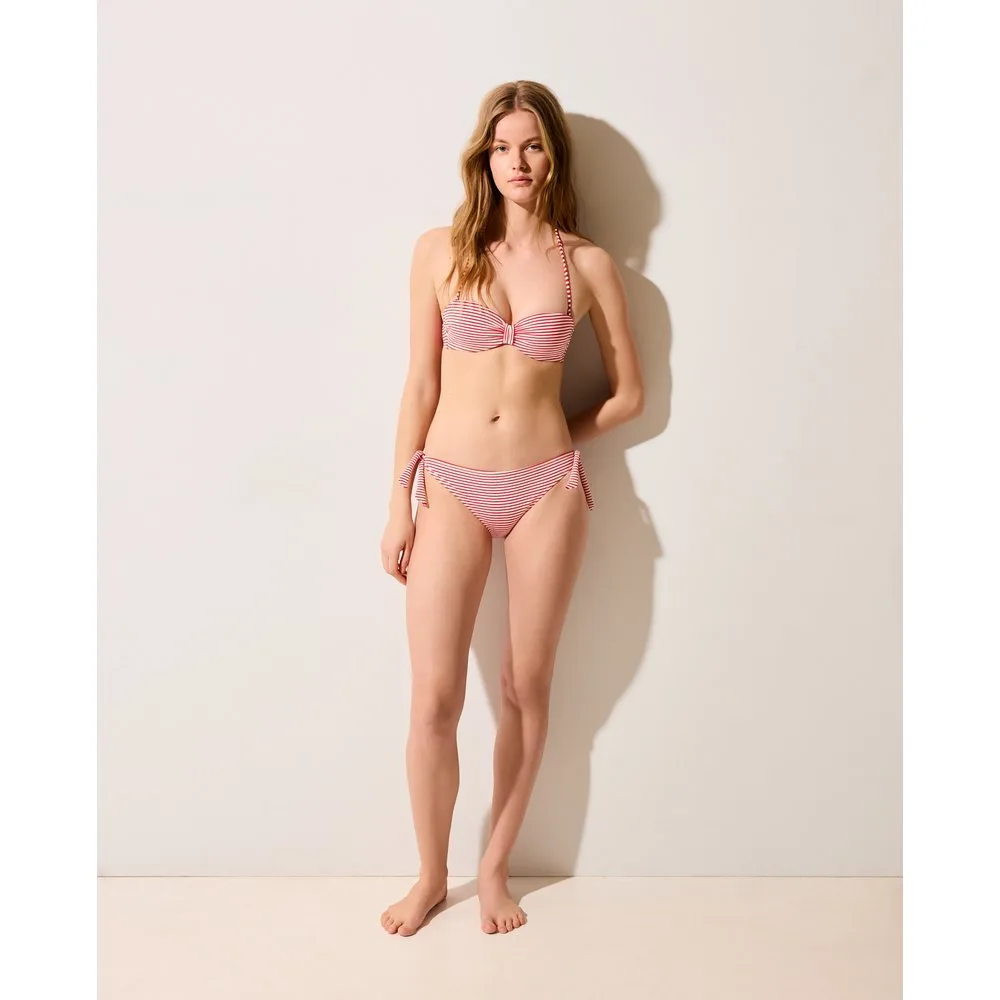 Braguita bikini textura y rayas - Easy Wear - FashionsVida