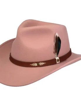 Cavrick Wool Western Hat by - rose - Size: L (58-59 cm) - Stetson - FashionsVida