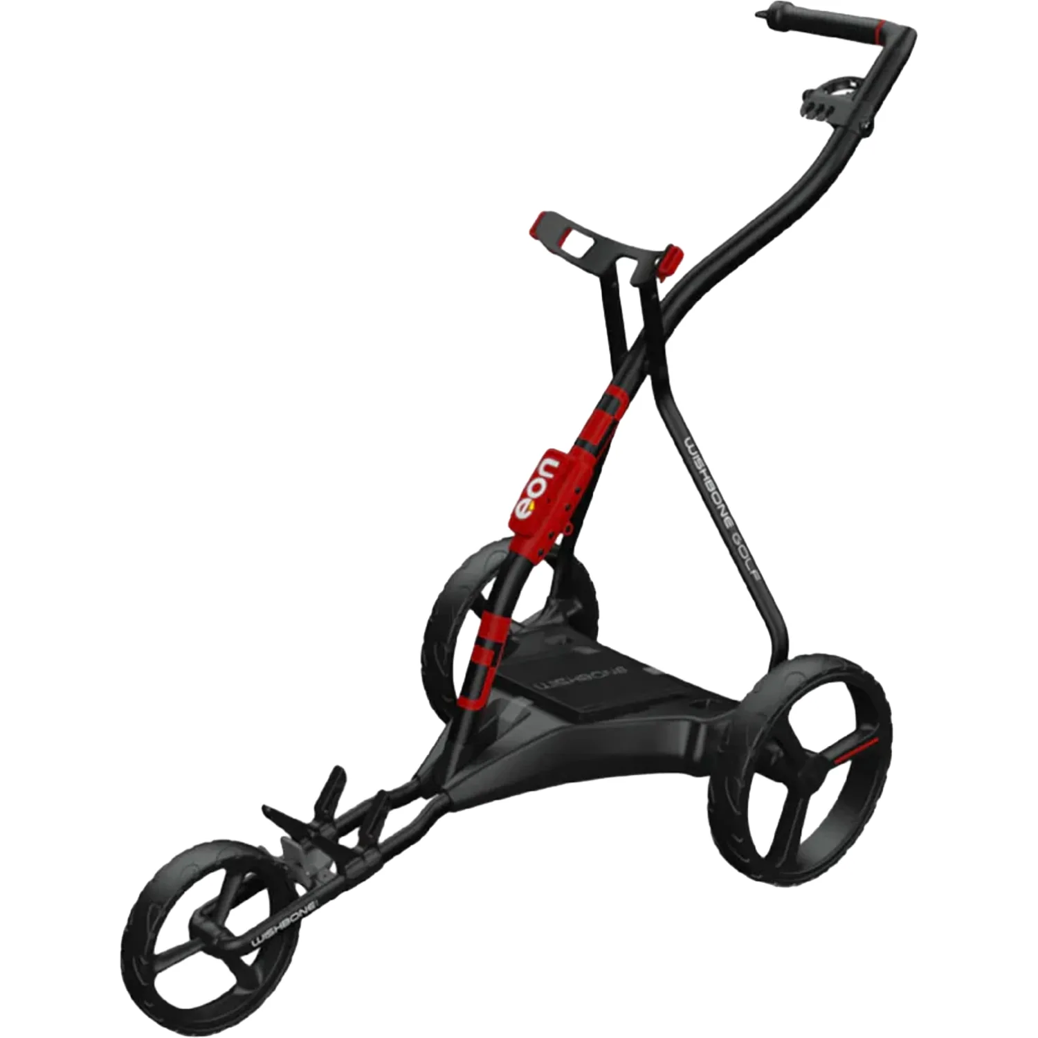 E-Trolley EON inkl. Schirm- und Scorekartenhalter, anthrazit/rot - Wishbone Golf - FashionsVida