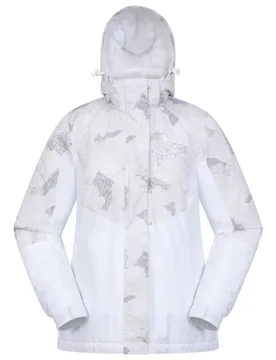 Women's 'Dawn' Snowproof Winter Warm Fleece Lined Ski Jacket in White Size: 18 - White - Size: 18 - Mountain Warehouse - FashionsVida