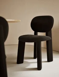 Addy Velvet Dining Chair Charcoal