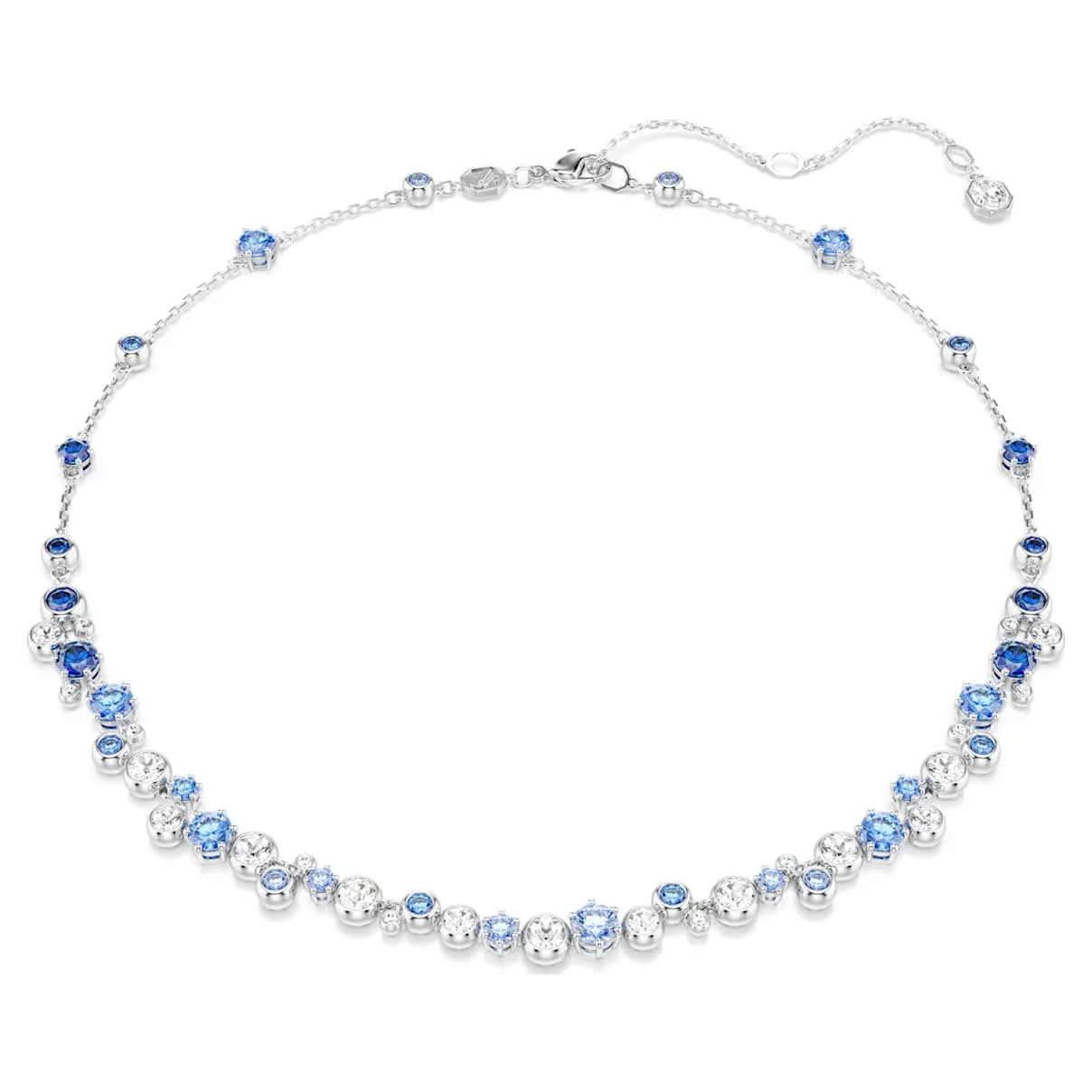 Collana Constella, Taglio misto, Blu, Placcato rodio OS - Swarovski - FashionsVida
