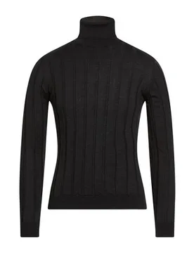 Rollkragenpullover Herren Braungrau M Herren - Fabrizio Del Carlo - FashionsVida