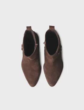 Botines de tacón de mujer de piel con cremallera - Toni Pons - FashionsVida