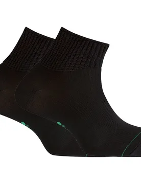 Pack de 2 pares de calcetines en bambú y viscosa de hombre tobilleros de puño canalé en color - Punto Blanco - FashionsVida