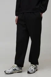 Herren Basic Weite Jogginghose Black Größe Large