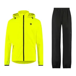 Completo Giacca E Pantaloni Go Rain Essential Black / Yellow