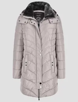 Jacke mit Webpelz female - 44 - FashionsVida