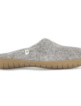 Egos Handmade Natural Wool Slippers - Natural Grey - Egos Copenhagen - FashionsVida