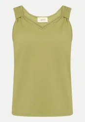 Top mit Trägerdetails Grün 40