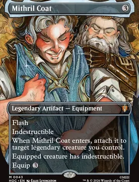 Mithril Coat (Borderless Art) The Hobbit Commander - Magic: The Gathering - FashionsVida