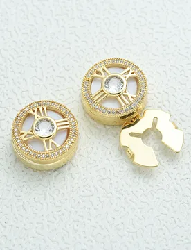 ICEYY Micro Pave Zircon Men's Watch Button Cover or Cufflinks for Mens or Womens Shirt, Accessories Clothing Buttons - Aliexpress - FashionsVida