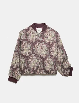 Padded Tapestry Bomber Jacket Multi female - M&S - FashionsVida