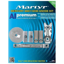 Aluminium Mercury Verado L6 350hp Anode Set Grey One Size unisex