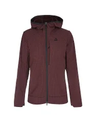 Chaqueta polar con capucha para mujer estilo Enixa rojo oscuro 38