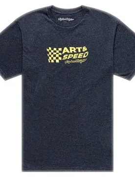 Troy Designs Maglietta A Maniche Corte Finish Line Black Heather - Lee - FashionsVida