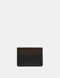 Leather Pebble Grain Cardsafe™ Card Holder Brown Mix male