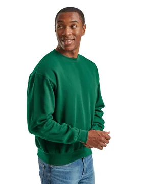 Unisex Adult Supercotton Sweatshirt (College Green) - Dark Green - Size 3xl - Fruit of the loom - FashionsVida