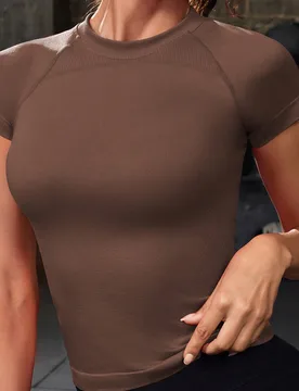 Top deportivo de corte sexy para gimnasio con detalles de sujeción S - Shein - FashionsVida