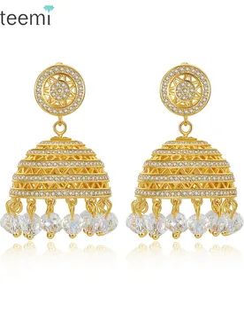 LUOTEEMI Splendent Pakistan Style Cubic Zirconia Drop Earrings for Women Wedding Party Bridal with Clear Breads Fashion Jewelry - Aliexpress - FashionsVida