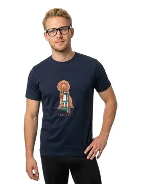 Maglietta A Maniche Corte Heritage Harry Midnight Blue 2XL - Hackett - FashionsVida