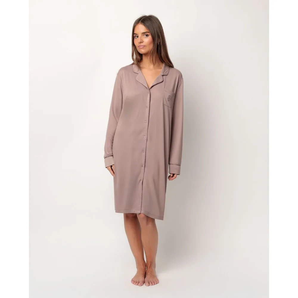 Camisón largo de mujer de punto de microfibra - Admas - FashionsVida