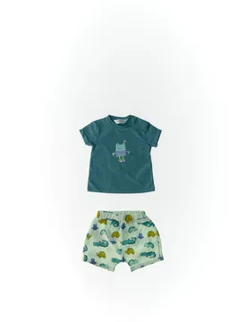 MAYORAL Completo 2 pz PETROLIO 6-9 - Mayoral - FashionsVida