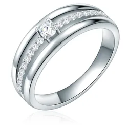 Womens Female Sterling Silver Ring - Size P