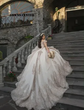 Champagne Quinceanera Dress 2026 Princess Sweet 15 Years Girl Birthday Party Dress Appliques Vestidos De Quinceañera Customized - Aliexpress - FashionsVida