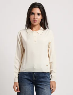 YES ZEE Maglie Avorio - Yes Zee - FashionsVida