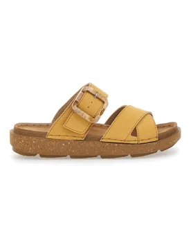 Ciabatte Gialle Con Fibbia e Flatform 16 Ed 35 - Inblu - FashionsVida