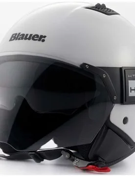 Casco Moto Jet in Fibra BET HT Monochrome Bianco taglia XS - Blauer - FashionsVida