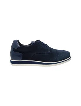 PB10342G9ECFV75A Uomo Camoscio Blu - Pollini - FashionsVida