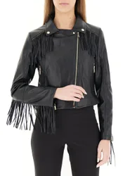 Chiodo in similpelle NERO XL