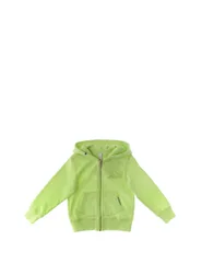 Felpa con cappuccio VERDE LIME 2A