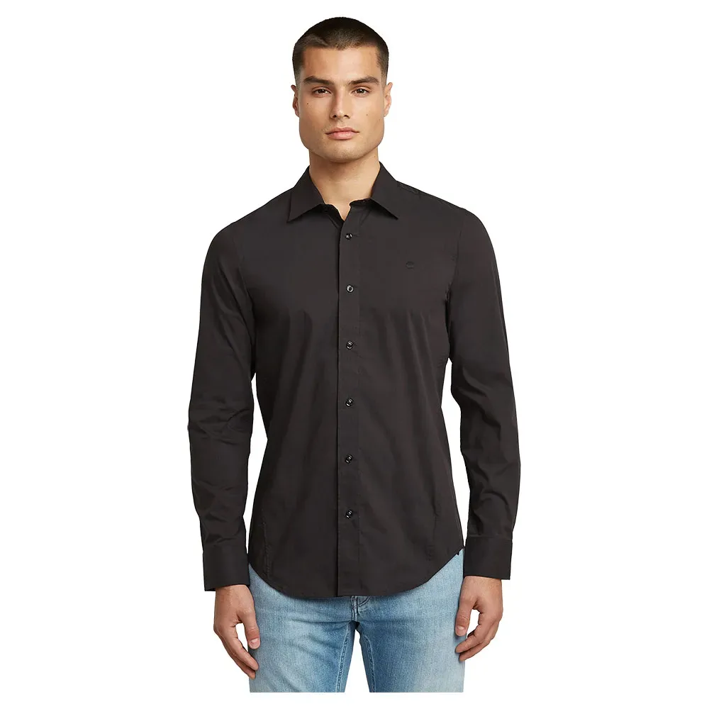 Camicia A Maniche Lunghe Uniform Slim Dark Black S - G-Star - FashionsVida