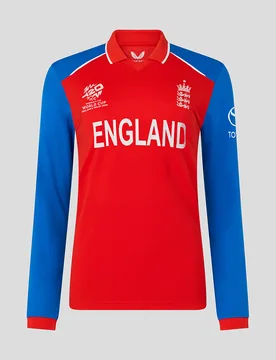 England Cricket Women's 26/27 T20 Wwc Replica Long Sleeve Shirt RED 8 female - Castore - FashionsVida