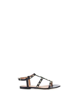 Sandali in pelle NERO 41 - VIA ROMA 15 - FashionsVida