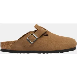 Zueco de hombre en piel de serraje