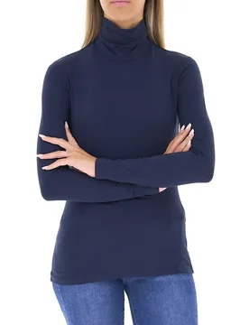 Dolcevita in viscosa BLU NAVY L - WEEKEND MAX MARA - FashionsVida