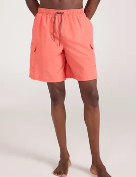Shoreline' Mens Cargo Boardshorts Sun Protection Swimming Trunks Coral - Mountain Warehouse - FashionsVida