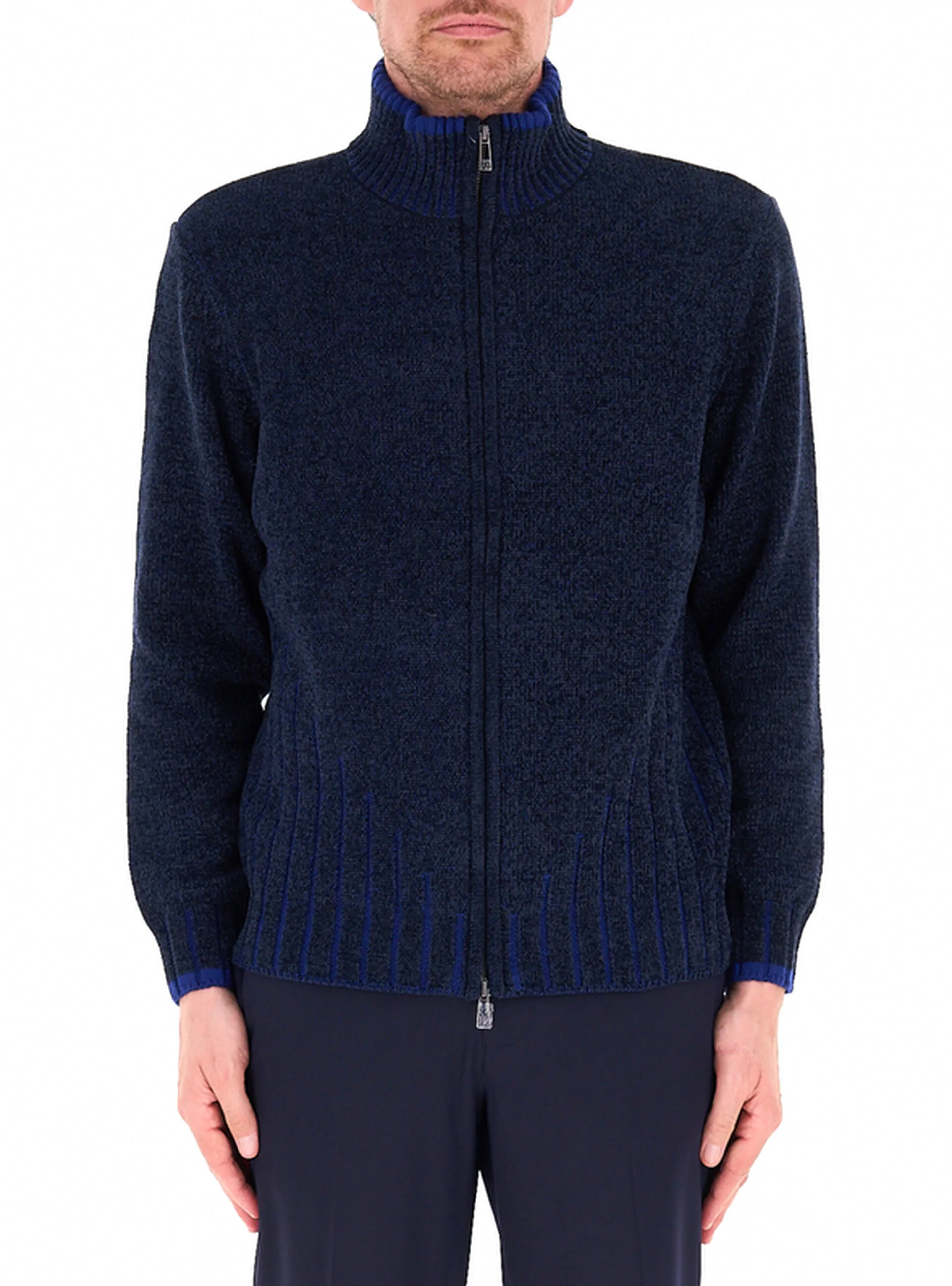Cardigan con zip BLU NOTTE L - Armani exchange - FashionsVida