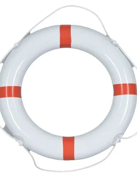 Lifebuoy Pvc With Strip 60 Cm White / Red Strip One Size unisex - Talamex - FashionsVida