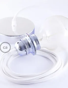 Cables Lampe Suspendue Pendel Pour Abat-jour Rm01 2 M White / Chrome Plated One Size - Creative - FashionsVida